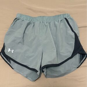 Under Armour Light Gray and Black Performance Shorts